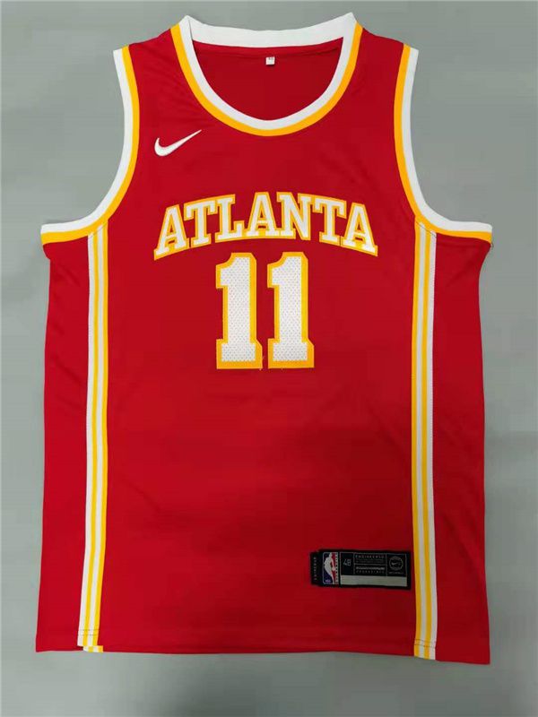Men Atlanta Hawks 11 Young Red 2021 Nike Game NBA Jersey